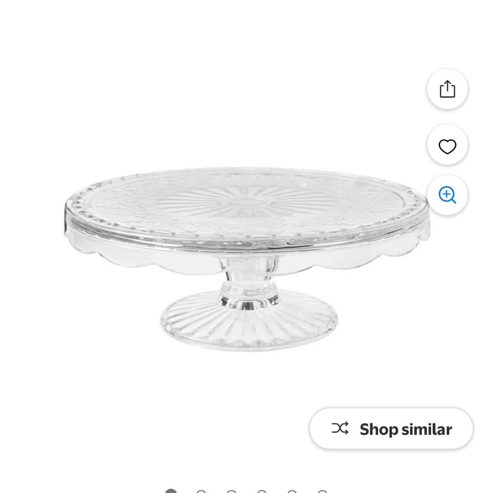 The Pioneer Woman Clear Glass Cake Stand